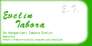 evelin tabora business card
